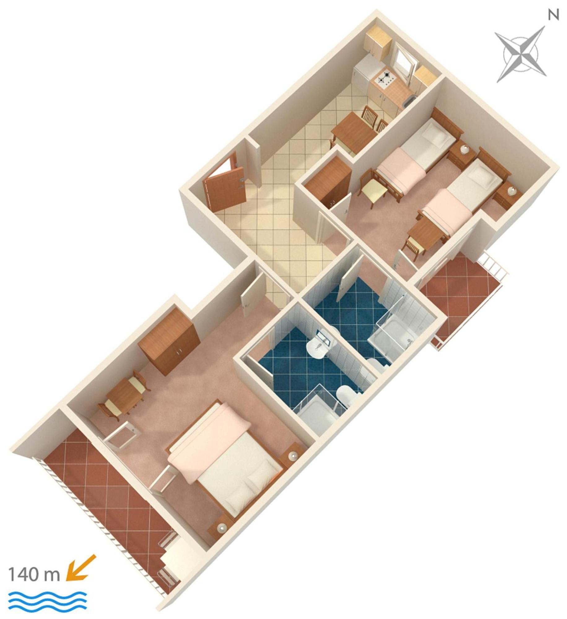 Apartments And Rooms By The Sea Brela, Makarska - 2752 エクステリア 写真